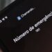 Tela de celular ligando para número de emergência