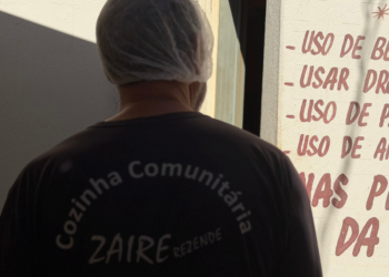 Regras de convivência da cozinha solidária. Foto: Maria Clara Nunes